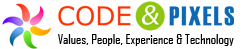 Code and Pixels logo